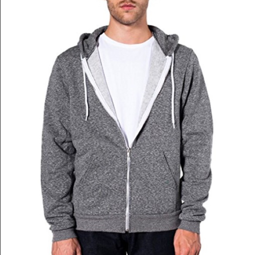American Apparel Unisex Salt & Pepper Hoodie